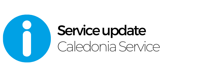 Service update - Caledonia Service