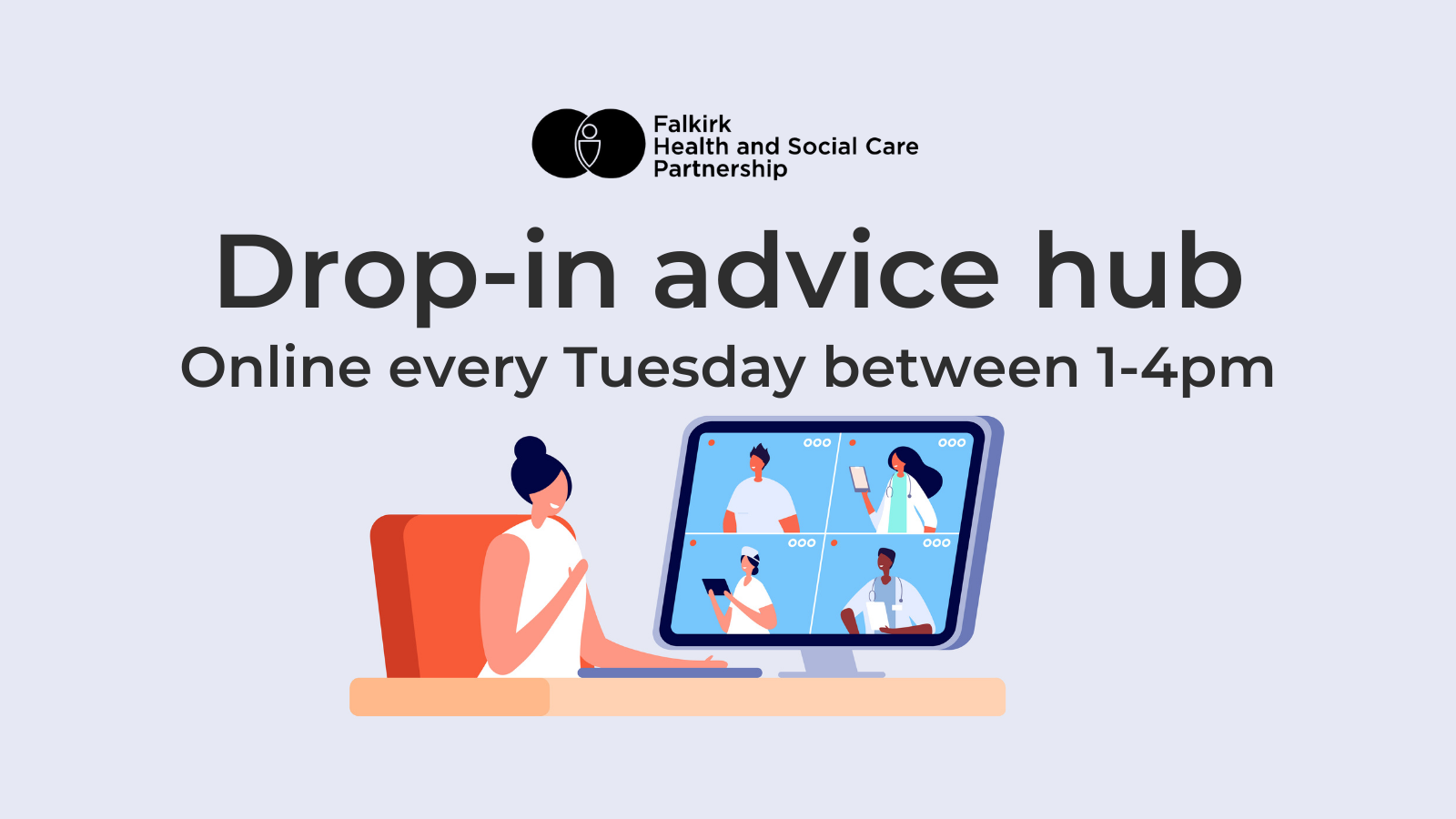 Drop-in advice hub, available every Tuesday between 1-4pm