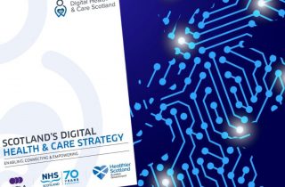 Front cover of the Scottish Government's Digital Health and Care Strategy