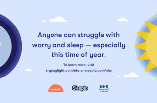 Anyone can struggle with worry and sleep - especially at this time of year.