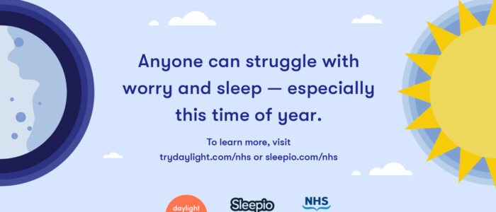Anyone can struggle with worry and sleep - especially at this time of year.