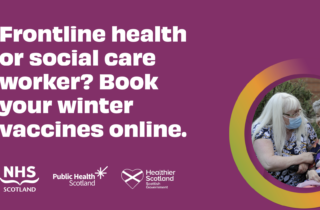 Frontline health and social care workers can now book their winter vaccines online