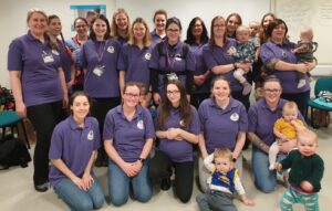 Volunteers from The Breastfeeding Network's Forth Valley support groups.