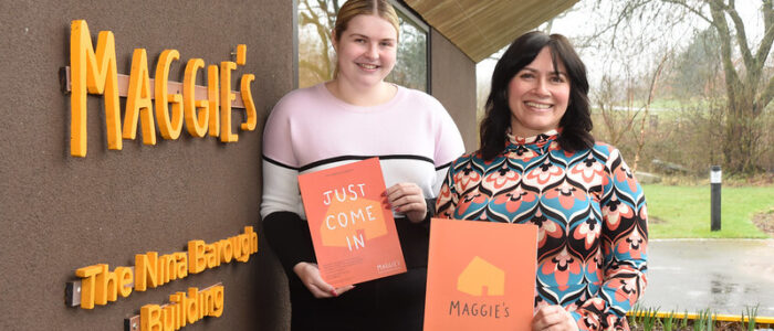Pictured (left to right): Carrigan Kerr, Fundraiser Manager, and Cristina Pouso, Centre Fundraising Manager, Maggie’s Forth Valley. The charity successfully secured a Small Grant.