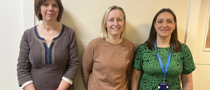 Three female members of the Forth Valley long covid support team.
